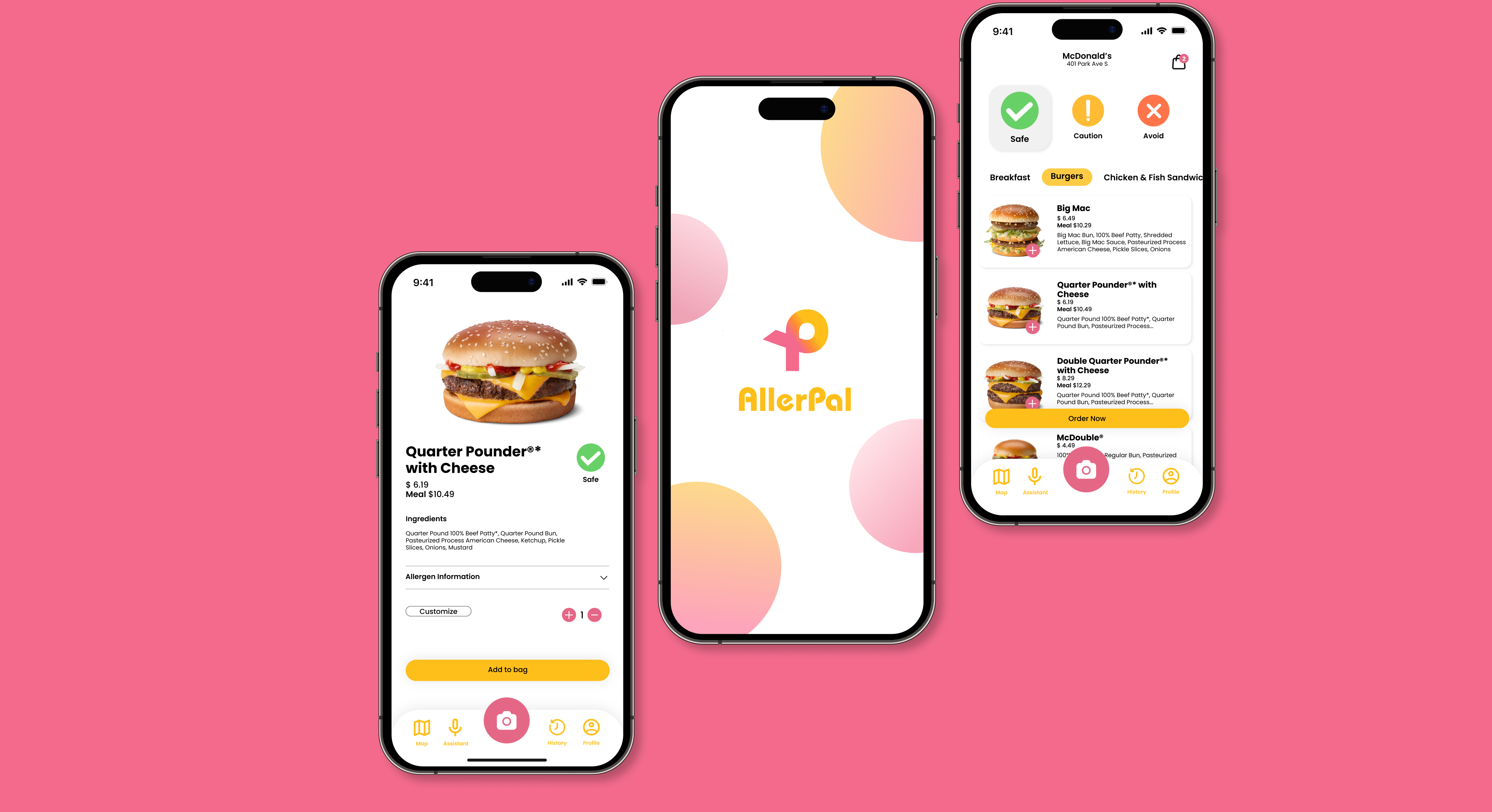 AllerPal accessibility and food allergy communication concept