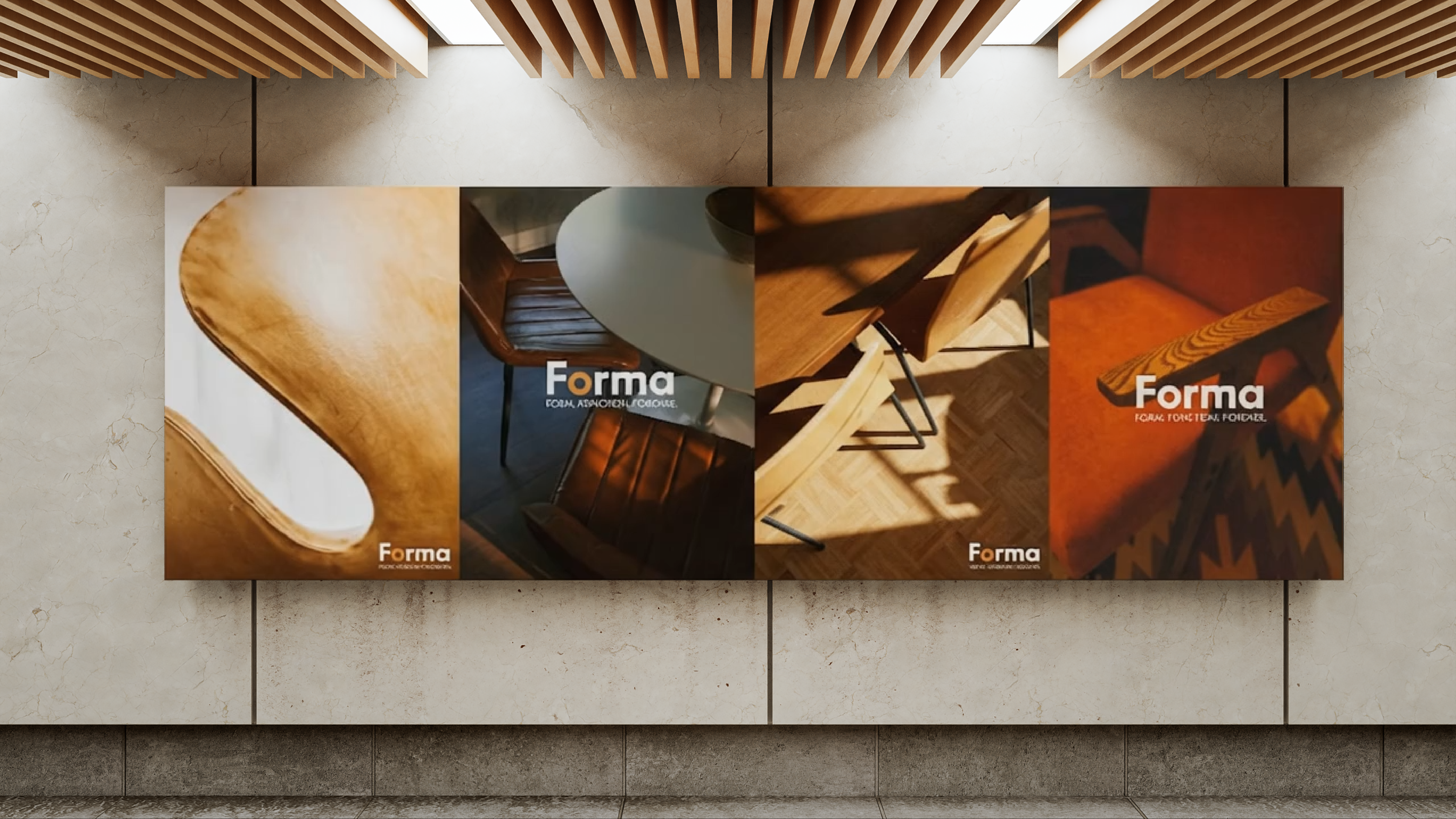 Forma campaign wall graphic