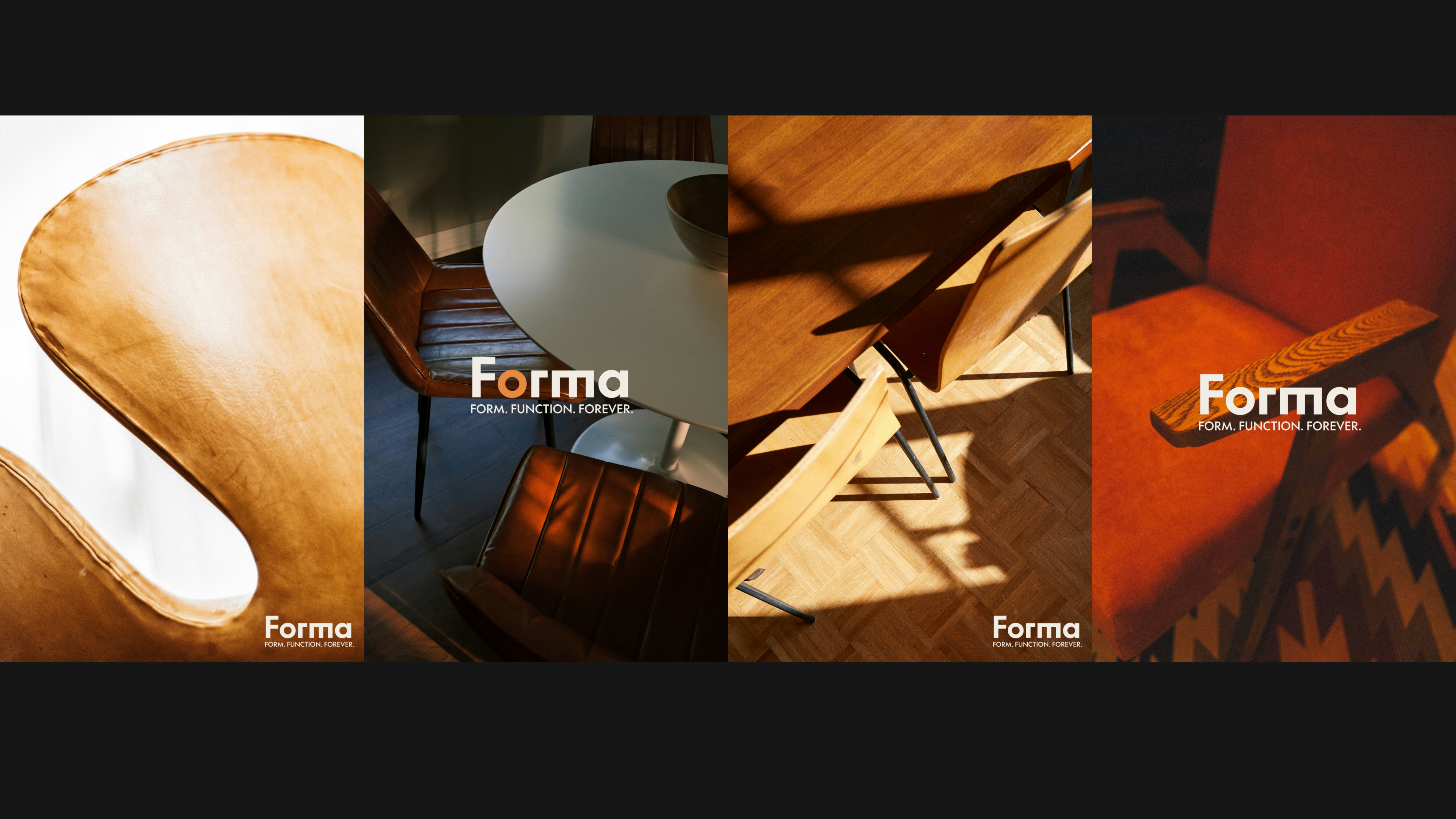 Forma four-panel poster campaign