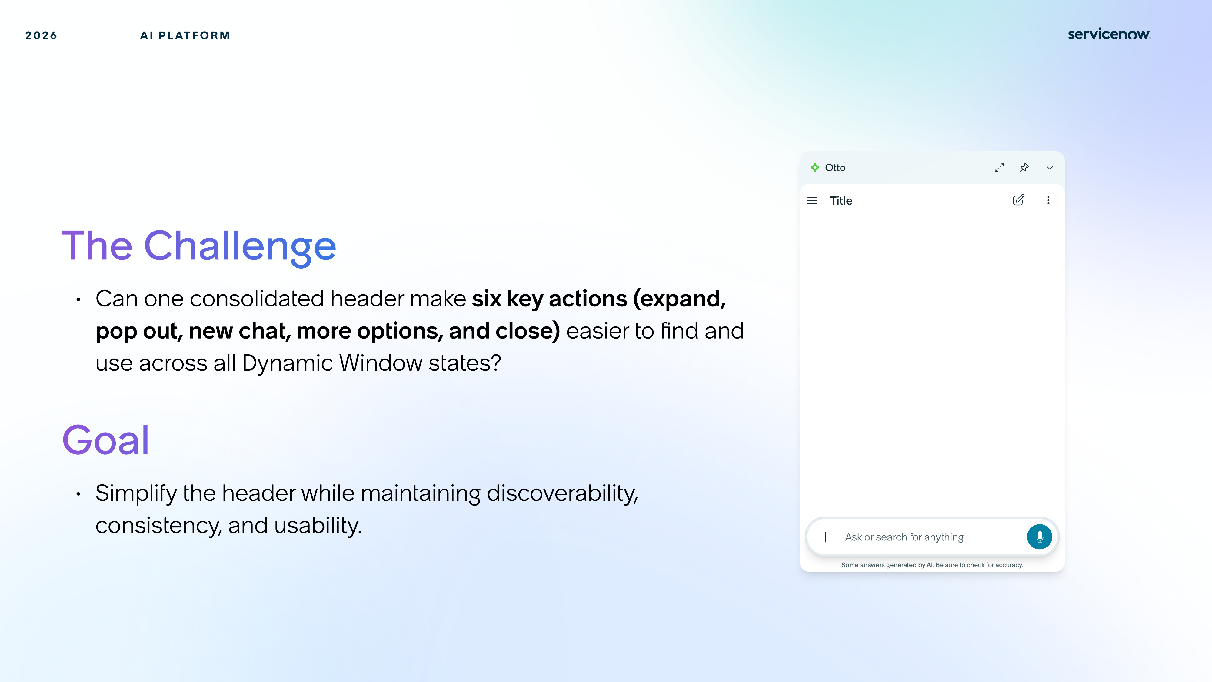 DW challenge and project goal