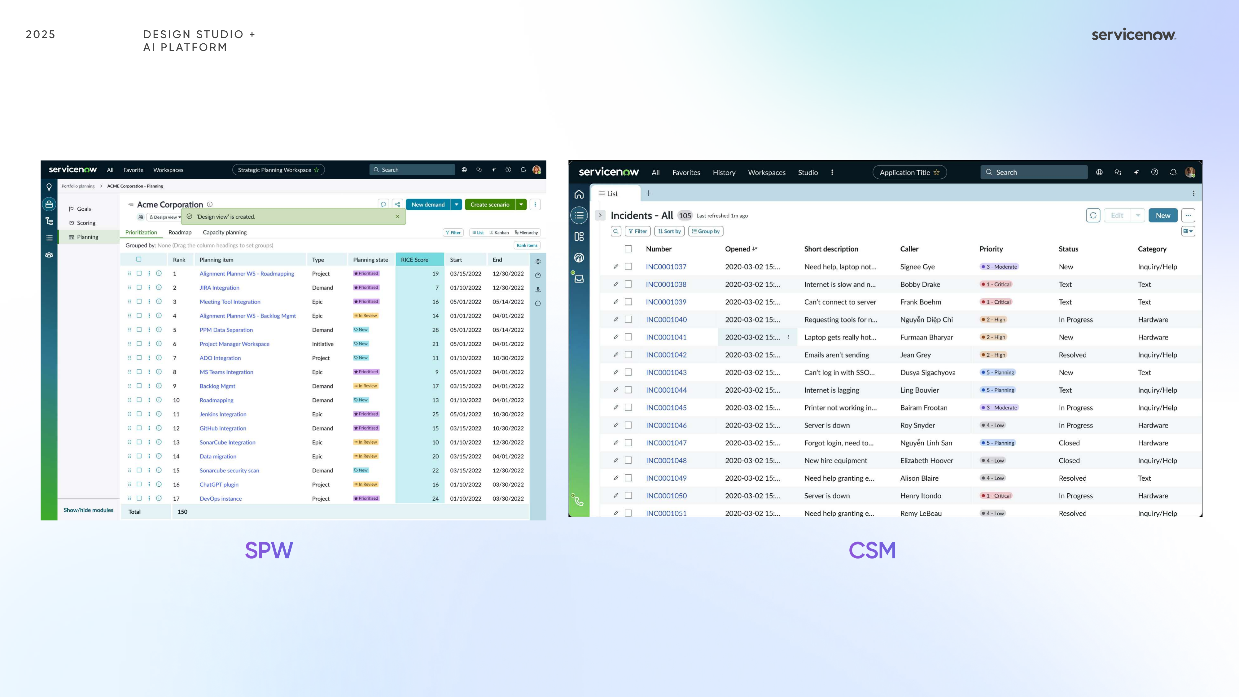 Column Pinning contextual setup inside ServiceNow list views