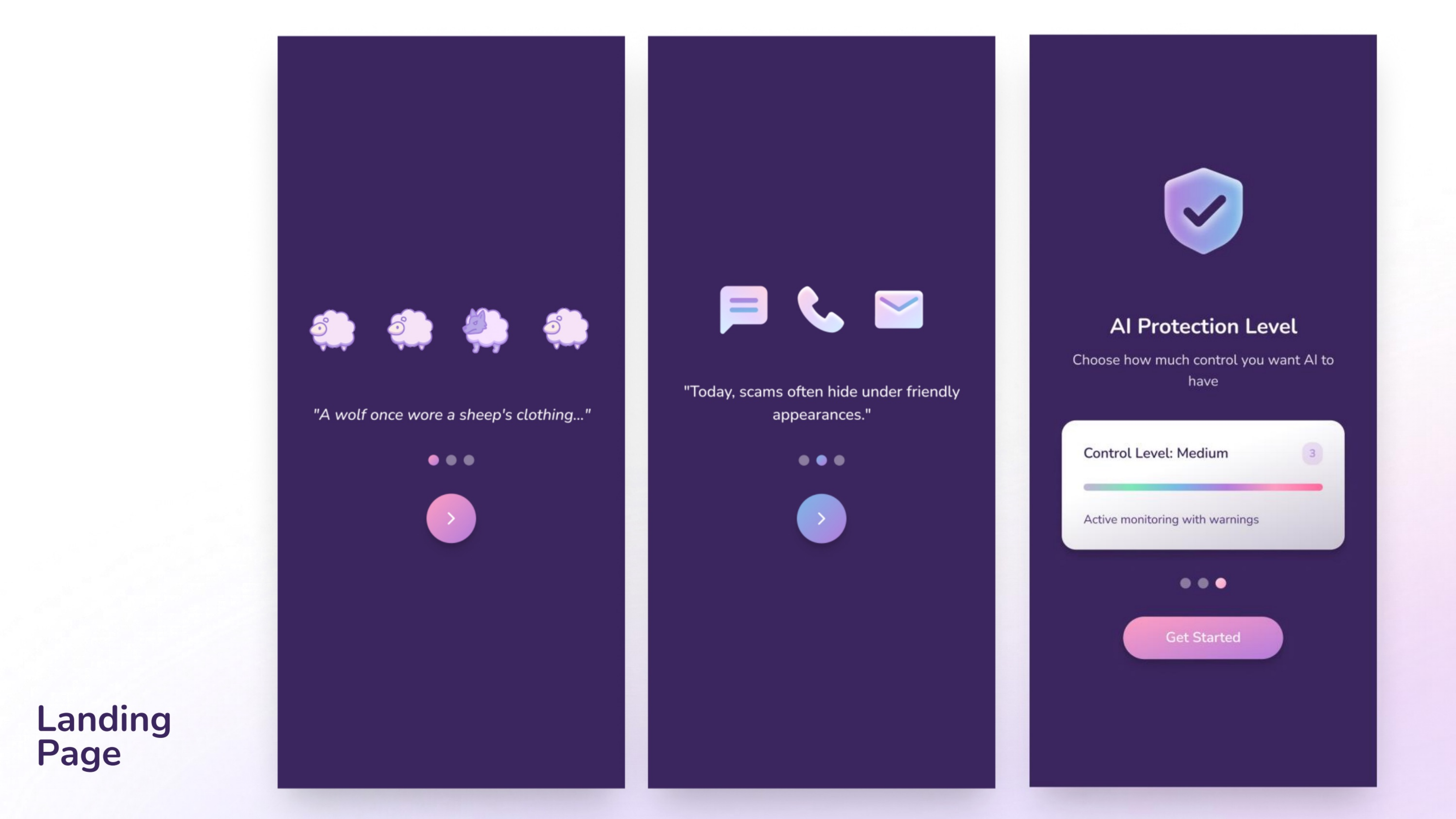 SheepGuard onboarding sequence and AI protection setup