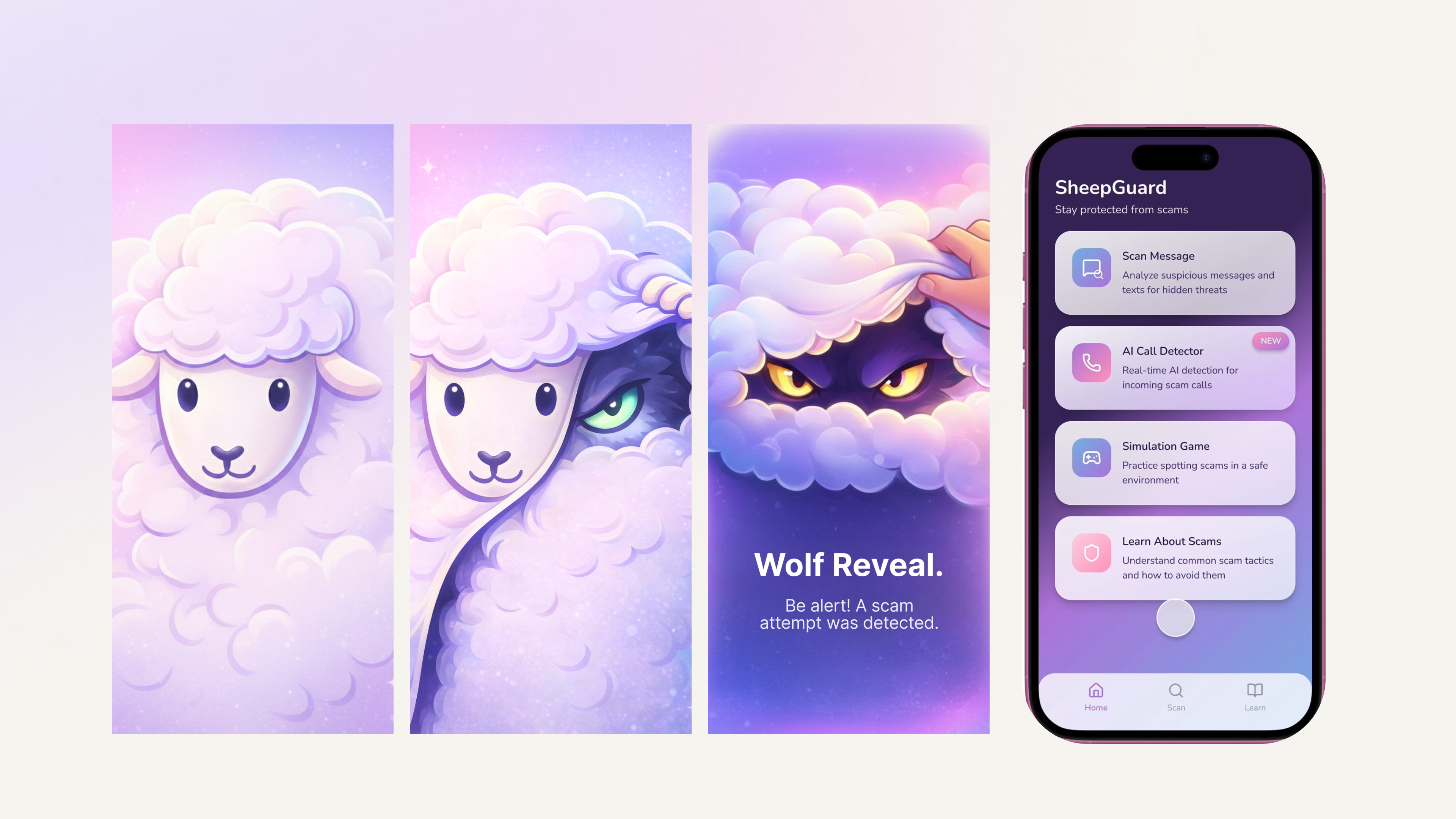 SheepGuard scam detection app cover